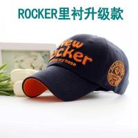 春秋鸭舌帽男女士棒球帽韩版潮款休闲百搭帽子防晒遮阳夏季太阳帽 深蓝色(ROCK字母升级款) 强烈推荐·升级款 可调节