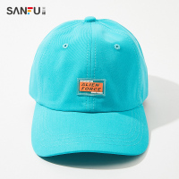 三福帽子时尚透明硅胶标棒球帽 日韩清新休闲帽鸭舌帽799955 蓝绿 均码