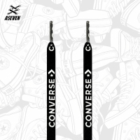 适配黑色白色匡威高帮1970s字母标志鸳鸯扁帆布鞋带鞋扣装饰配件 黑色匡威鞋带160cm