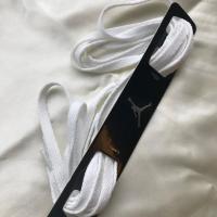 适配AJ1 AJ4系列mid扁原装品质男女潮彩色高帮低帮篮球鞋low鞋带 本白色(一双) 1.4米