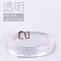 隐形防掉跟束鞋带高跟鞋带子防掉带绑带固定带懒人神器鞋饰鞋带扣 [2双]0.8宽/透明