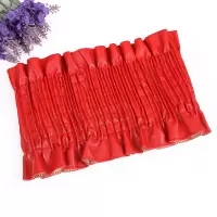 超宽衬衫腰封女士简约百搭花边松紧连衣裙装饰腰带黑红百搭配饰潮 红色
