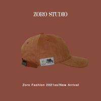 日系复古街头潮牌贴布标棒球帽女潮酷遮阳防晒网红同款鸭舌帽子男 橘色 可调节