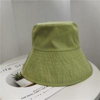 大头围显脸小双面渔夫帽大帽檐遮脸防晒帽子春秋透气休闲平顶盆帽 绿色 均码