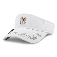 小蜜蜂空顶帽女春秋夏无顶鸭舌帽时尚百搭户外运动遮阳防晒网球帽 白色 S（42-52cm）