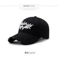 棒球帽男帽子女款情侣帽子户外旅行遮阳运动帽子刺绣字母帽夏 款式一黑色 可调节
