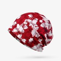 帽子薄款老人女士夏天病人帽纯棉透气妈妈睡帽化疗后女士帽 酒红色 均码[有弹性]