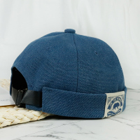 地主帽女潮雅痞贝雷帽复古英伦帽子韩版潮人夏季无檐秋冬季瓜皮帽 藏青1 可调节【收藏加购宝贝优先发货】