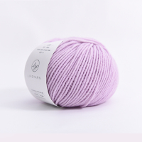 lifeyarn 幻想 织围巾中粗羊毛线 帽子毛线diy 手工编织毛线材料 浅淡丁香紫 50g 建议4mm棒针