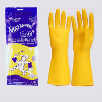 南洋牛筋乳胶手套劳保耐磨橡胶工作洗碗耐用加厚家用厨房防水手套 10双特厚款（115克） S