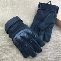 尾货处理 男战术全指耐磨摩托车骑行机车防滑碳纤维硬壳防摔手套 软壳款 黑色 全指 M