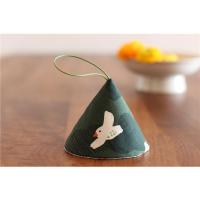 日式手工厨房三角帽子型锅帽铁铸锅隔热防烫垫保护套锅抓耳朵手套 飞鸟集 绿