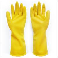 加厚南洋乳胶牛筋洗碗手套防水防滑耐磨工作塑胶胶皮橡胶手套劳保 正品南洋加厚100克[10双] S
