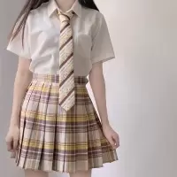 [黛蜜拉]蜜罐熊崽 原创JK/DK手打衬衫制服领带女男黄色领结小物 领带(彩色飞机盒+名扎+贴纸)