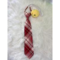 [糖时校舍]草莓可爱多-小物 平角领带蝴蝶结JK制服裙配饰 草莓领带(50天内发货)