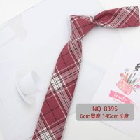 原创日系百褶裙同款JKDK制服格子手打领带女男学院风潮复古英伦风 NQ-8395