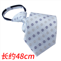 农业银行男士领带新款 懒人拉链农行女士丝巾领花头花 2020款 浅蓝色拉链 领带
