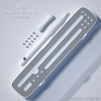 微笑apple pencil笔套硅胶握笔器苹果ipad一代2保护套薄ipencil二代磁吸电容笔杆防滑1代笔帽笔尖通用收