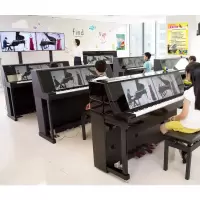 晶兰钢琴房装饰画琴行音乐培训室内布置练琴励志标壁画语好处挂画 裱PVC板 单张价格 8张起订 大