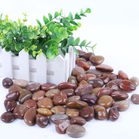 花盆鹅卵石彩色小石头子鱼缸盆栽装饰阳台放花瓶盆景里的雨花石 高抛红石2-4CM 五斤装