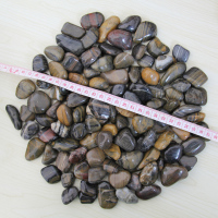 五彩色天然鹅卵石南京雨花石原石多肉花盆鱼缸装饰石头小石子庭院 特级条纹1-3cm[5斤]