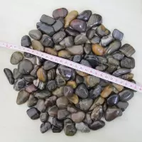 五彩色天然鹅卵石南京雨花石原石多肉花盆鱼缸装饰石头小石子庭院 特级条纹1-3cm[5斤]
