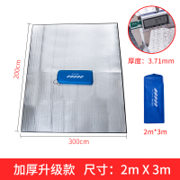 防潮垫户外加厚沙滩露营家用帐篷防水睡垫便携式春游铝膜野餐垫YT [加厚升级4.00MM 双层铝膜 防潮防寒] [2*3米