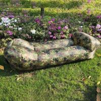 懒人充气沙发网红空气床气垫户外便携式躺椅单双人折叠床枕头款 迷彩绿枕头款 防撕裂加厚