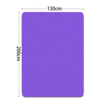 室内跳绳毯操垫子隔音减震家用跑步机防震垫静音加厚垫缓冲垫甩卖 紫色大号(2000*1300mm) 15mm(初学者)