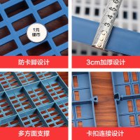 狗笼脚垫板塑料垫板宠物垫脚板网格垫子加厚笼子底兔笼脚垫散热板 A:长72厘米宽60厘米厚3厘米 蓝色