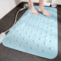 浴室防滑垫洗澡间防摔垫子橡胶淋浴房地垫厕所防水脚垫卫生间地垫 泡泡堂-婴儿蓝 50x100cm[五★级酒店专用]