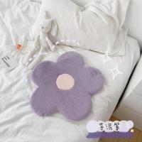 〖週日市集〗ins可爱少女兔绒垫子学生宿舍椅子沙发汽车柔软坐垫 芋泥紫 50X50cm