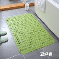 浴室防滑垫卫生间厕所淋浴房洗澡间家用脚垫子浴缸冲凉房防摔地垫 豆绿色 80CM×80CM（加大加厚）