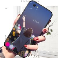 oppoa57手机壳女oppo a57手机套硅胶网红软壳防摔保护套a57t潮牌 V字背影 oppoA57[送钢化膜+指环