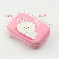 可爱卡通多功能收纳包充电器保护包零钱硬币数据线耳机包 粉兔