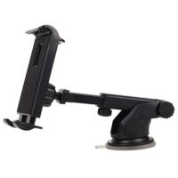 随手取放6寸7寸8寸9寸10寸通用车载手机支架平板电脑GPS导航支架 黑色 一架三用(仪表台+挡风玻璃+出风口)
