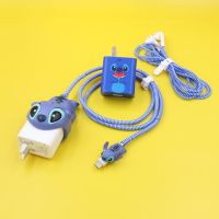 华为mate30咬一口数据线保护套硅胶P40PRO充电器nova7手机防折断 华为40W史迪奇大小7件套