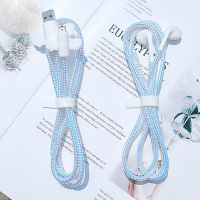 适用华为数据线保护套vivo充电器OPPO小米魅族蝴蝶安卓充电线保护 安卓白蝴蝶镭射(含耳机保护)