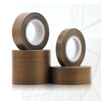 铁氟龙高温胶带绝缘耐高温胶布封口机隔热特氟龙胶带宽13-19-25MM 高粘咖色0.25*宽50MM*10米