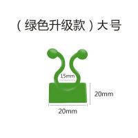 藤蔓绿植室内免钉贴墙自粘式挂钩绿萝爬墙神器墙上固定器无痕攀爬 绿萝固定器升级款（大号） 高手推荐-绿色升级款（160个装