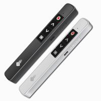 ppt翻页笔100米充电电子无线遥控笔激光笔投影演示教学器电子教鞭 黑色充电+100米双模+文档+PPT 6420C+笔