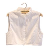 毛衣装饰韩版假领子女百搭衬衫纯棉假领纯棉春秋冬清纯假衣领子 经典立领白色 【M码】