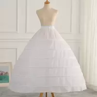 新款6圈超大婚纱裙撑结婚演出衬裙新娘撑子配件婚纱内衬大裙撑 6圈长款