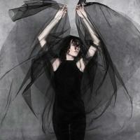 黑色头纱万圣节头饰cos写真拍照新娘简约森系头饰品旅拍头纱 黑色裸纱1.5款3米长