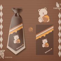 树懒家原创[蜜汁熊]JK制服/DK衬衫 正版水手服定位领带免打领结 蜜汁熊定位免打领带+名扎