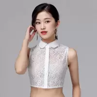 LRXN假领子女百搭假领夏季蕾丝假立领装饰领衬衣领假衣领秋冬新款 809圆领(白色) S