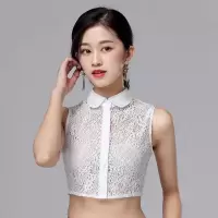 LRXN假领子女百搭假领夏季蕾丝假立领装饰领衬衣领假衣领秋冬新款 809圆领(白色) S