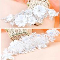 新娘饰品 韩式白色头花手工蕾丝珍珠头饰发饰头花新娘头花 韩式白色头花