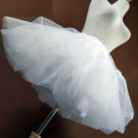 lolita无骨双层软纱 日常裙撑软妹半身裙cosplay暴力卡门蓬蓬裙撑 欧根纱双层款