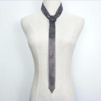 专柜品质奢华高档小众有钱人超闪水钻领带女装饰韩版百搭复古项链 黑色(超闪水钻领带项链)